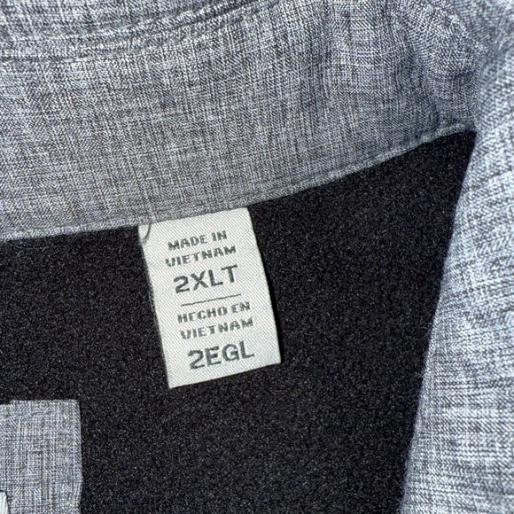 Levi's Men’s Gray Soft Shell Trucker Jacket Jacket size 2XLT Polyester like new - Picture 10 of 12